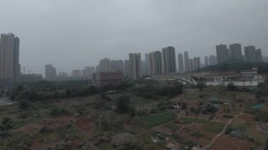 Chengdu, Çin 'deki apartmanın havadan görünüşü, 14 Ekim 2021