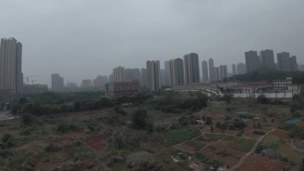 Widok z powietrza budynku mieszkalnego w Chengdu, Chiny, 14 Październik 2021 — Wideo stockowe