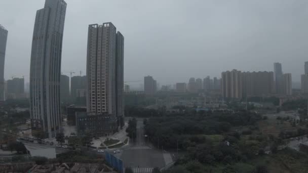 Vista aérea del edificio de apartamentos en Chengdu, China, 14 oct. 2021 — Vídeo de stock