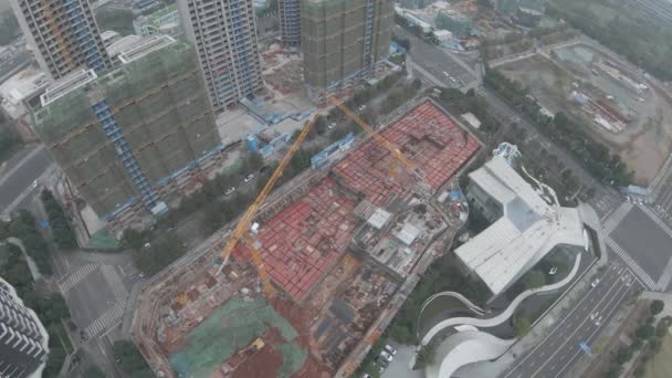 Widok z powietrza budynku mieszkalnego w Chengdu, Chiny, 14 Październik 2021 — Wideo stockowe
