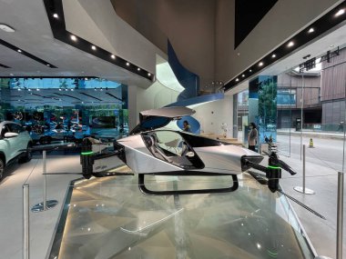 Çin İHA 'sı. 13 Ekim 2021 Chengdu Çin.