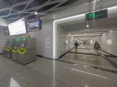 Chengdu, Çin 'de yeni açılan Chengdu 8 numaralı metro hattı..