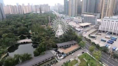 Chengdu, Çin 'deki apartmanın havadan görünüşü, 14 Ekim 2021
