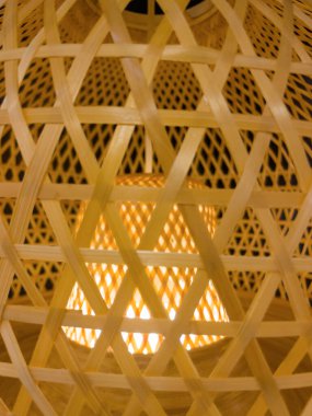 Oturma odası lambası Modern Tasarım Bambu Arkaplan 