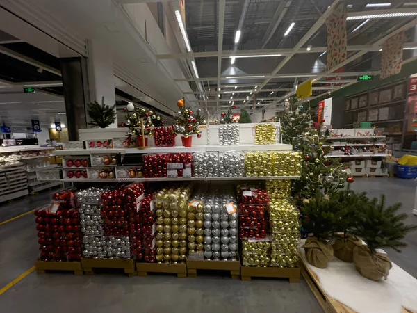 Mercado de Natal em IKEA Chengdu, China. 23 out 2021 — Fotografia de Stock