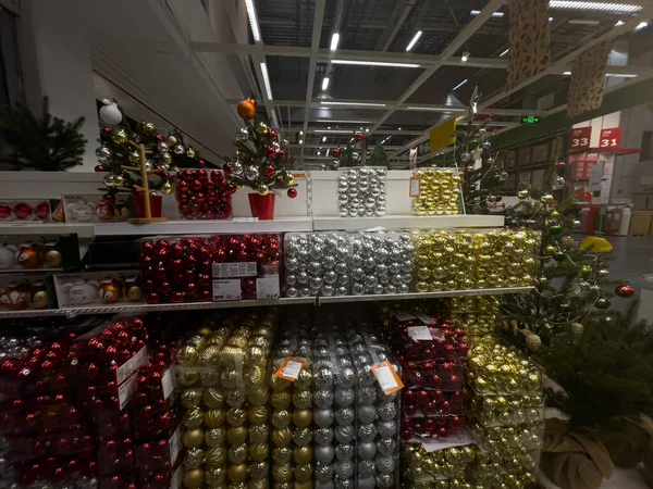 Christmas market in IKEA Chengdu, China. 23 Oct 2021 — Stock Photo, Image