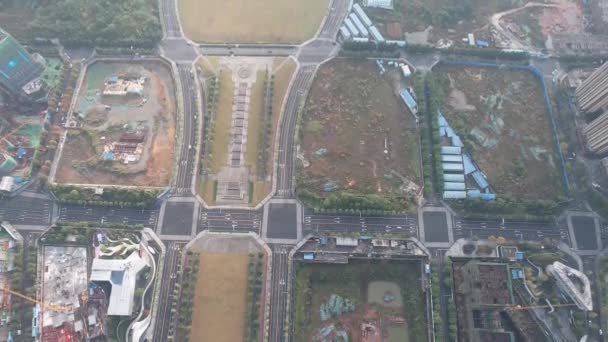 Dron plano de paisaje urbano en Chengdu, China. 27 Oct 2021 — Vídeo de stock