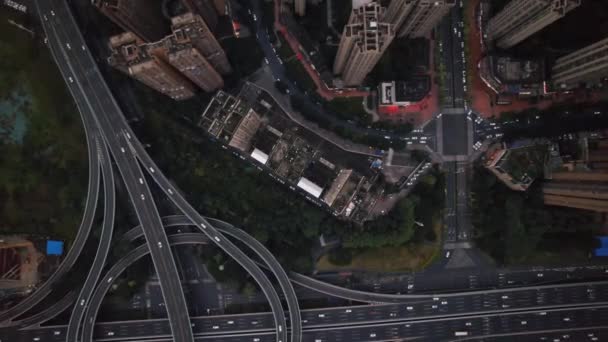 Stadsgezicht metropool Chengdu in China. — Stockvideo