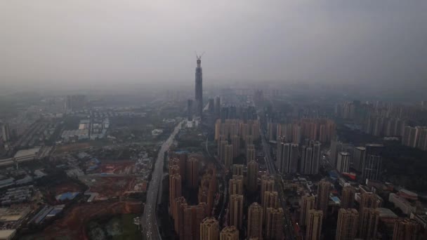 中国の成都の都市景観. — ストック動画