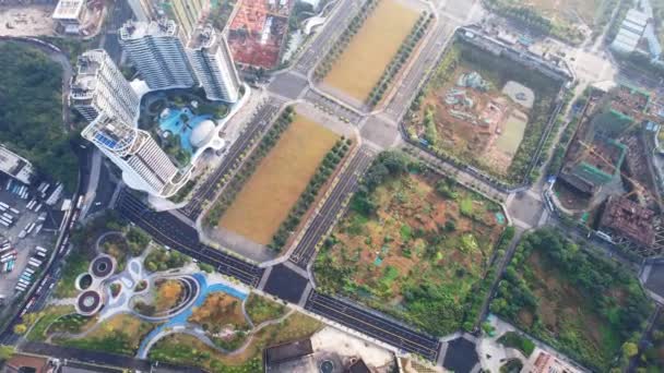 Metrópolis del paisaje urbano de Chengdu en China. — Vídeo de stock