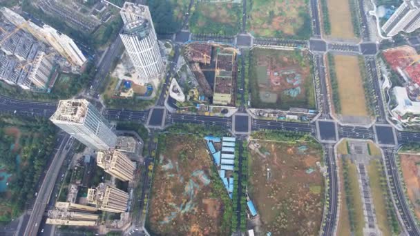 Stadsgezicht metropool Chengdu in China. — Stockvideo