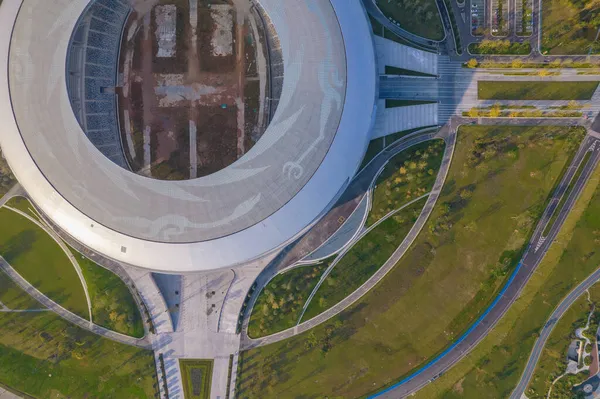 Letecký pohled na olympijský stadion Chengdu — Stock fotografie