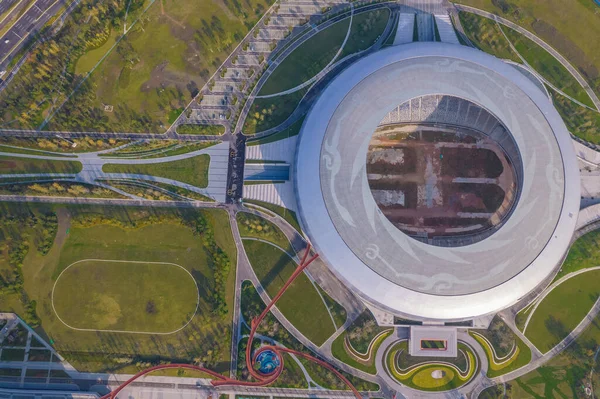 Chengdu Olimpiyat Stadyumu hava manzarası — Stok fotoğraf
