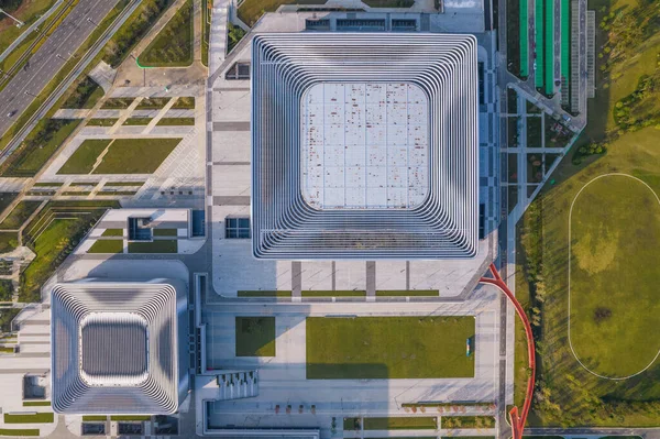 Estadio Olímpico de Chengdu vista aérea — Foto de Stock