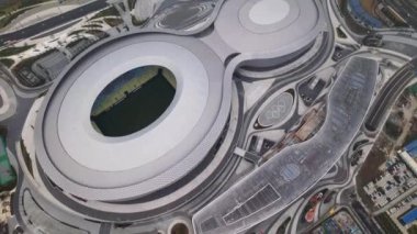 Chengdu Olimpiyat Stadyumu hava manzarası