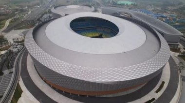 Chengdu Olimpiyat Stadyumu hava manzarası