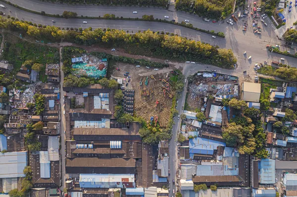 Chengdu, Çin 'deki eski evler.