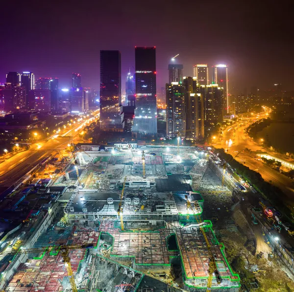 Строительная площадка в Китае — стоковое фото