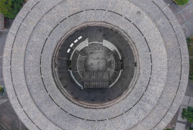 Tipik Çin mimarisi Chengdu, Çin 'de yer almaktadır.