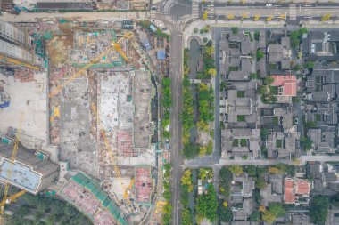 Tipik Çin mimarisi Chengdu, Çin 'de yer almaktadır.