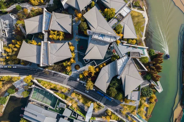 Chengdu, Çin 'deki villalar. 17 Kasım 2021