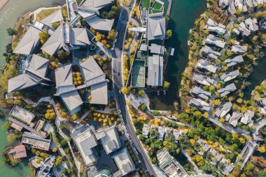 Chengdu, Çin 'deki villalar. 17 Kasım 2021