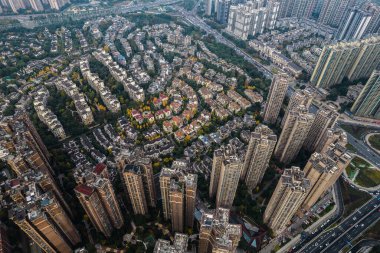 Tipik Çin mimarisi Chengdu, Çin 'de yer almaktadır.