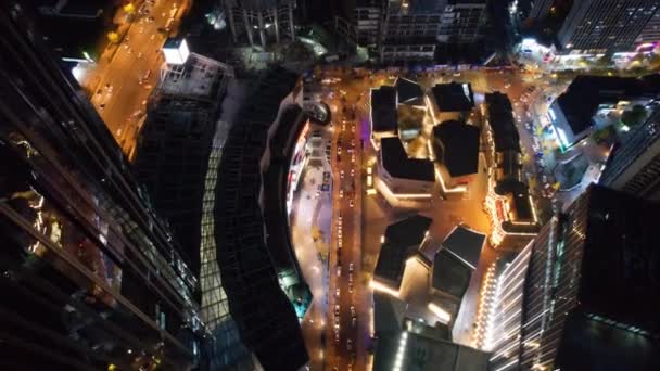 Amazing aerial view of city — Stock Video