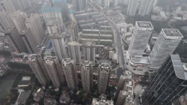 Çin, Chengdu 'da inşaat alanı