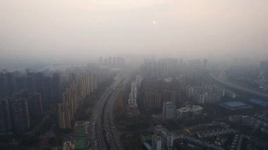 Çin, Chengdu 'da inşaat alanı