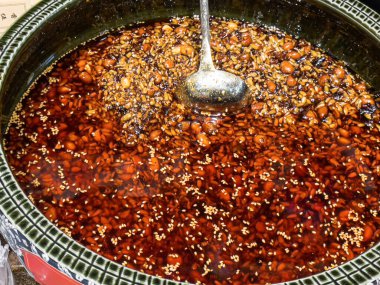 Çin yemeği çeşnisi. 17 Ekim 2021. Yüksek kalite fotoğraf