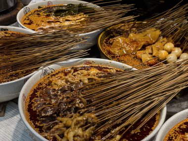 Çin yemeği çeşnisi. 17 Ekim 2021. Yüksek kalite fotoğraf