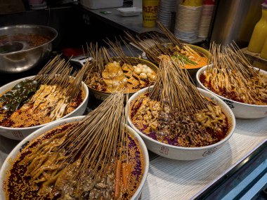 Çin yemeği çeşnisi. 17 Ekim 2021. Yüksek kalite fotoğraf