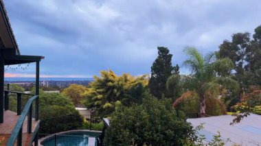 Adelaide şehrinde gün batımı