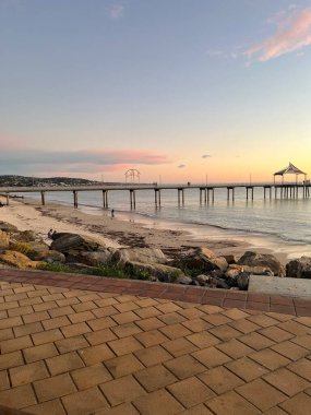 north brighton beach in Adelaide city, Australia . High quality photo