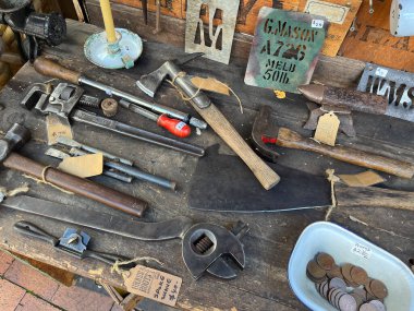 Building and measuring tools. High quality photo