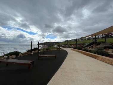 Hallett Cove Boardwalk at sunset, South Australia. High quality photo
