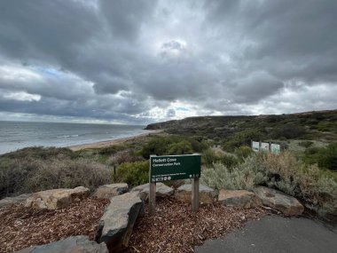 Hallett Cove Boardwalk at sunset, South Australia. High quality photo