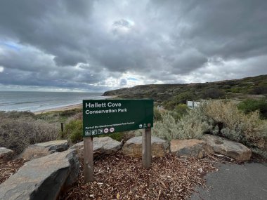 Hallett Cove Boardwalk at sunset, South Australia. High quality photo
