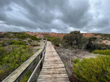 Hallett Cove Boardwalk at sunset, South Australia. High quality photo