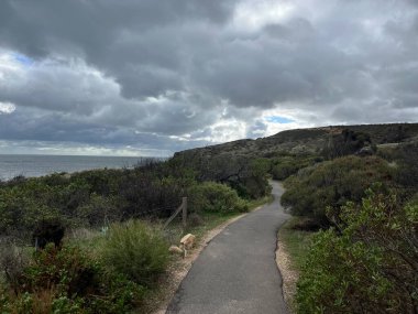 Hallett Cove Boardwalk at sunset, South Australia. High quality photo