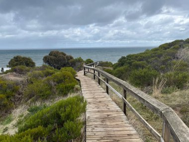 Hallett Cove Boardwalk at sunset, South Australia. High quality photo