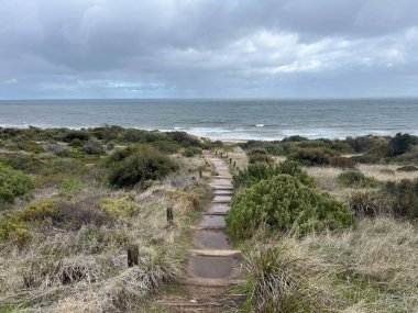 Hallett Cove Boardwalk at sunset, South Australia. High quality photo