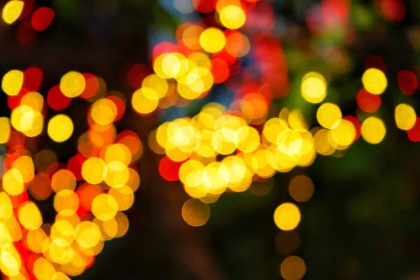 Bokeh Foto Las Luces Navidad —  Fotos de Stock