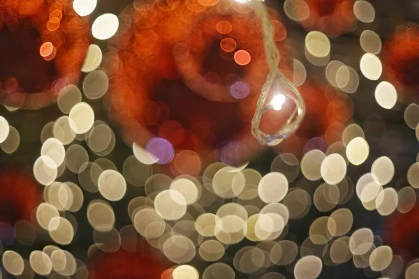 Bokeh Foto Las Luces Navidad —  Fotos de Stock