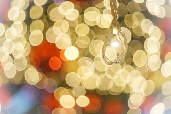 Bokeh Foto Las Luces Navidad —  Fotos de Stock