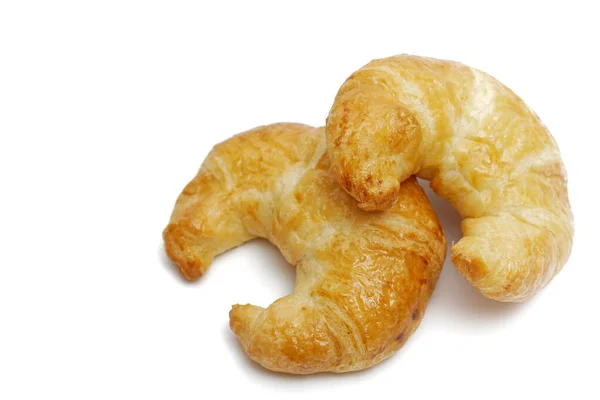 Bild Von Croissants Auf Weißem Hintergrund — Stockfoto