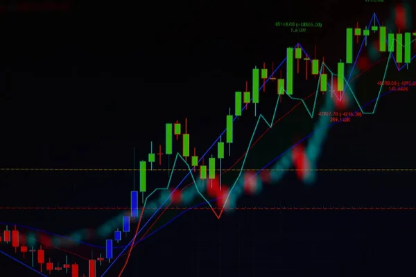 Stock Market Loss Trading Chart Investment Analysis Business Index Chart — 스톡 사진