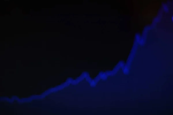 Grafico Perdita Del Mercato Azionario Grafico Trading Analisi Degli Investimenti — Foto Stock