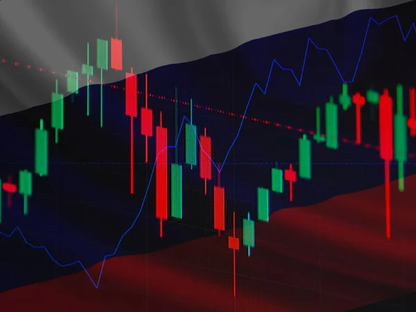 Stock Market Loss Trading Chart Investment Analysis Business Index Chart — Stock Photo, Image